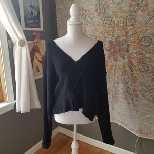 Free People Cropped Knit Sweater